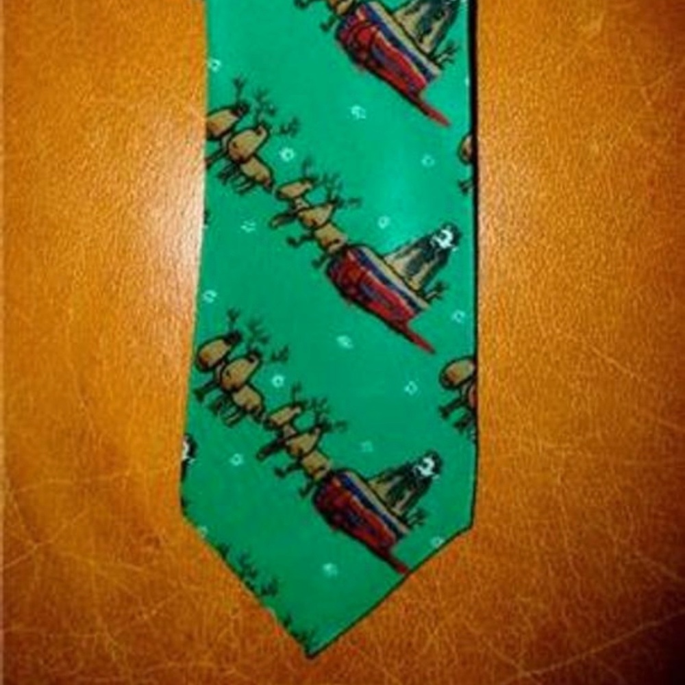 Jerry Garcia tie reindeer Christmas XMAS holiday